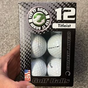 One dozen (12) Titleist recycled golf balls